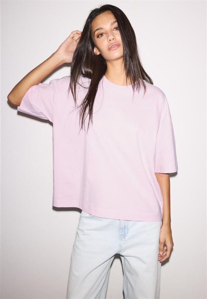 Tricou oversize cu mânecă scurtă Tricou oversize cu mânecă scurtă
