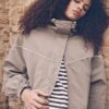 Tricou oversize cu mâneci lungi și dungi Tricou oversize cu mâneci lungi și dungi