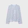 Tricou oversize cu mâneci lungi și dungi Tricou oversize cu mâneci lungi și dungi