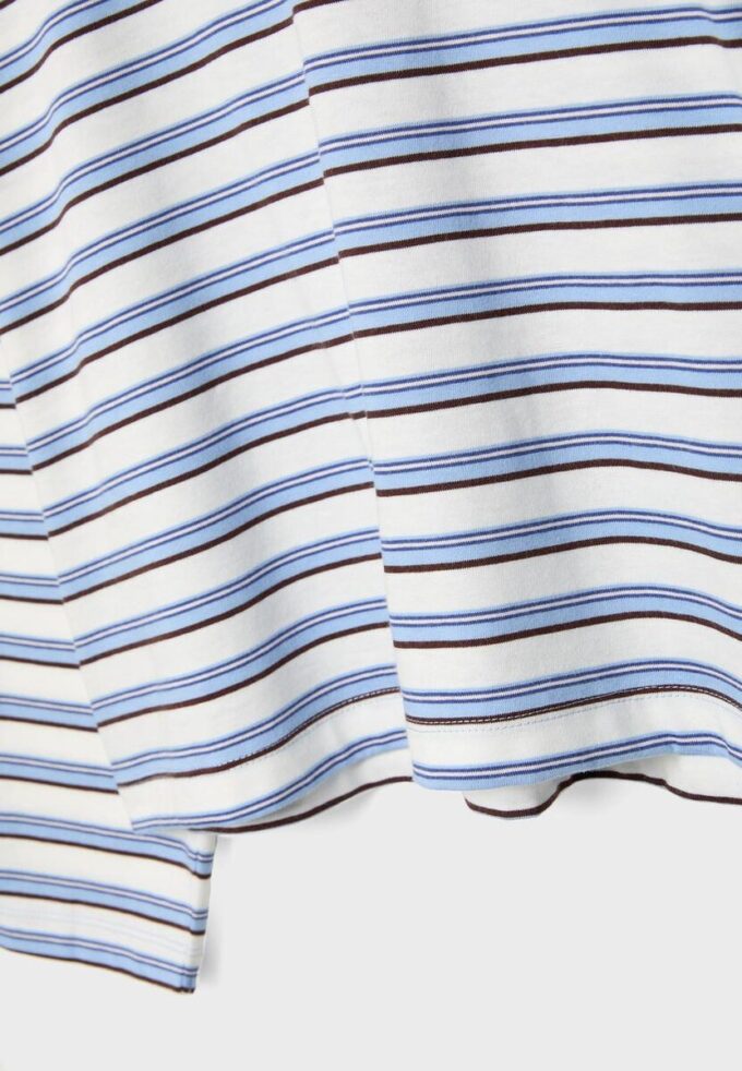 Tricou oversize cu mâneci lungi și dungi Tricou oversize cu mâneci lungi și dungi