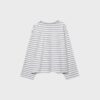 Tricou oversize cu mâneci lungi și dungi Tricou oversize cu mâneci lungi și dungi