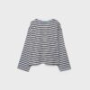 Tricou oversize cu mâneci lungi și dungi Tricou oversize cu mâneci lungi și dungi