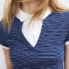 Tricou polo cu mâneci scurte, cu două straturi