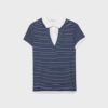 Tricou polo cu mâneci scurte, cu două straturi