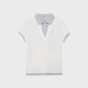 Tricou polo cu mâneci scurte, cu două straturi