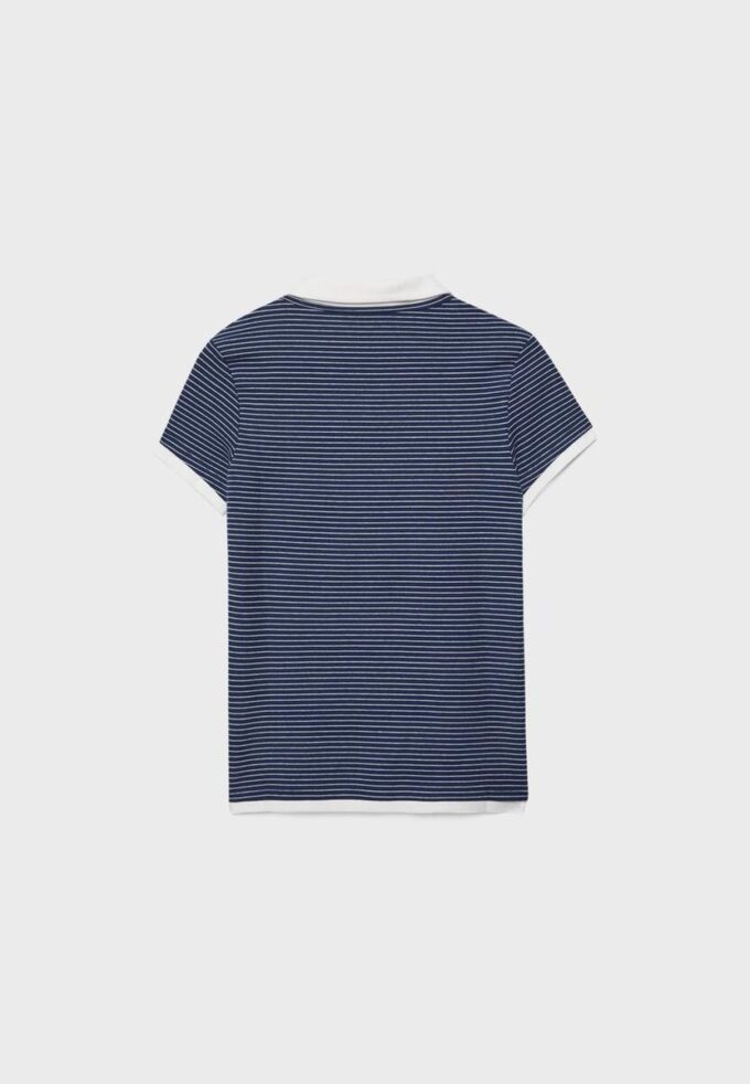 Tricou polo cu mâneci scurte, cu două straturi