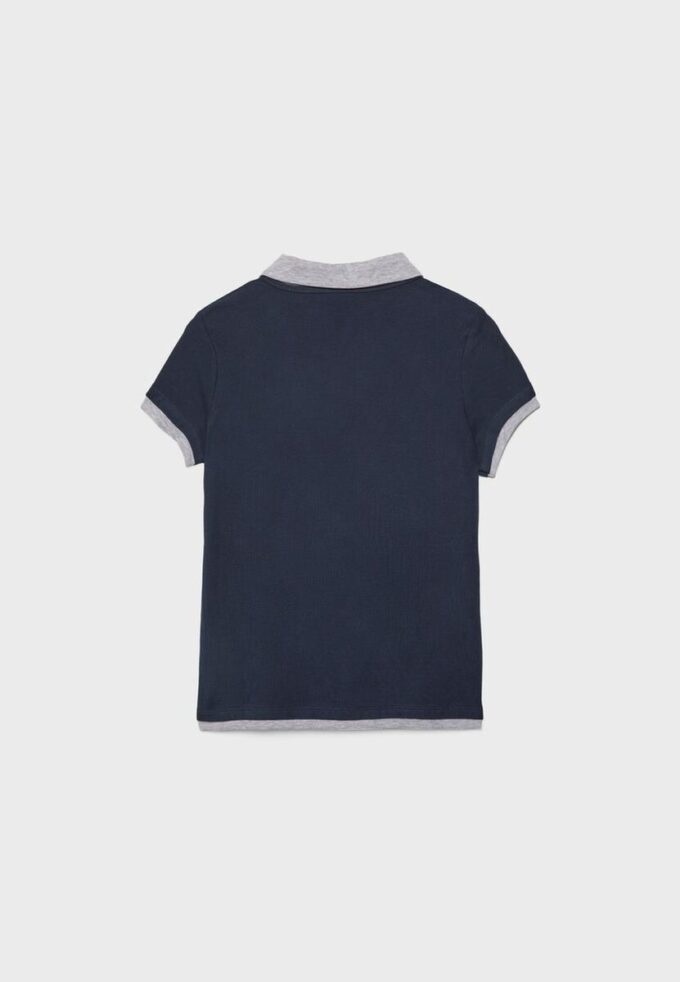 Tricou polo cu mâneci scurte, cu două straturi