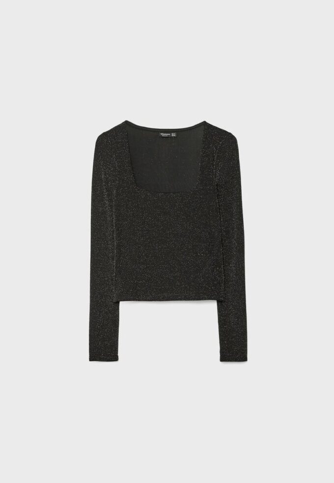 Tricou Seamless cu decolteu pătrat Tricou Seamless cu decolteu pătrat