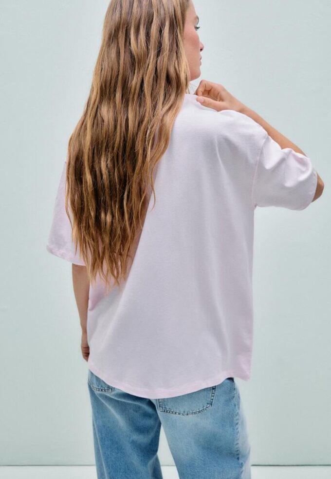 Tricou Sweety cu mânecă scurtă și guler rotund