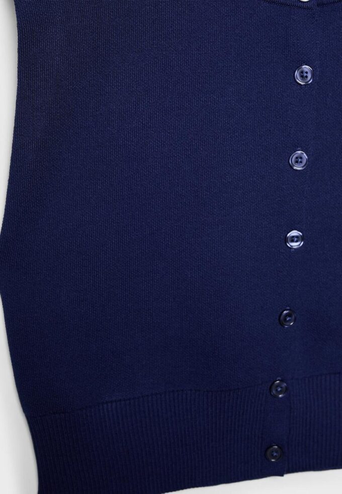 Vestă din tricot cu umeri căptușiți Vestă din tricot cu umeri căptușiți