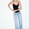Wide Leg Loose Studded Jeans Wide Leg Loose Studded Jeans