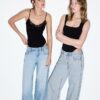 Wide Leg Loose Studded Jeans Wide Leg Loose Studded Jeans