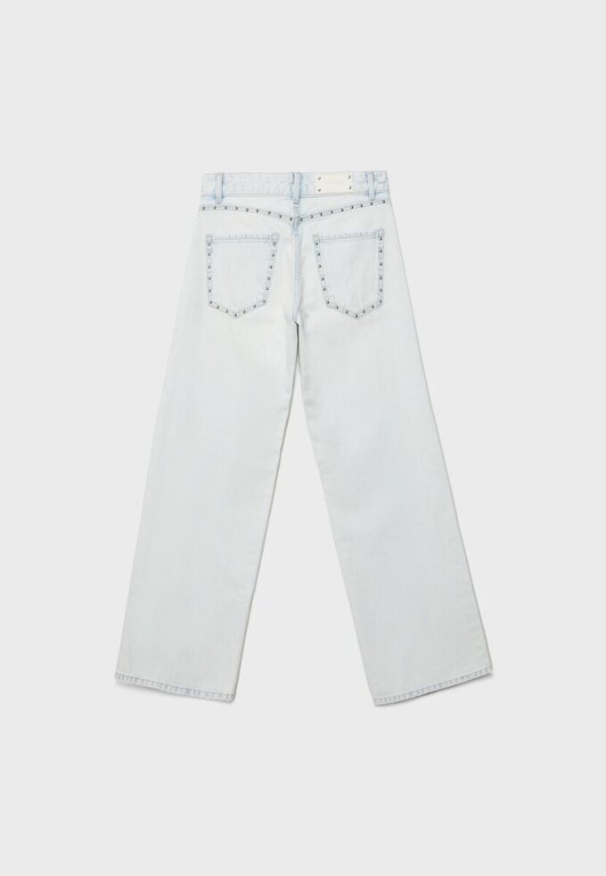 Wide Leg Loose Studded Jeans Wide Leg Loose Studded Jeans