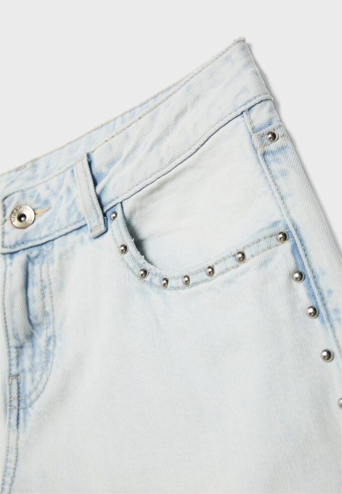 Wide Leg Loose Studded Jeans Wide Leg Loose Studded Jeans